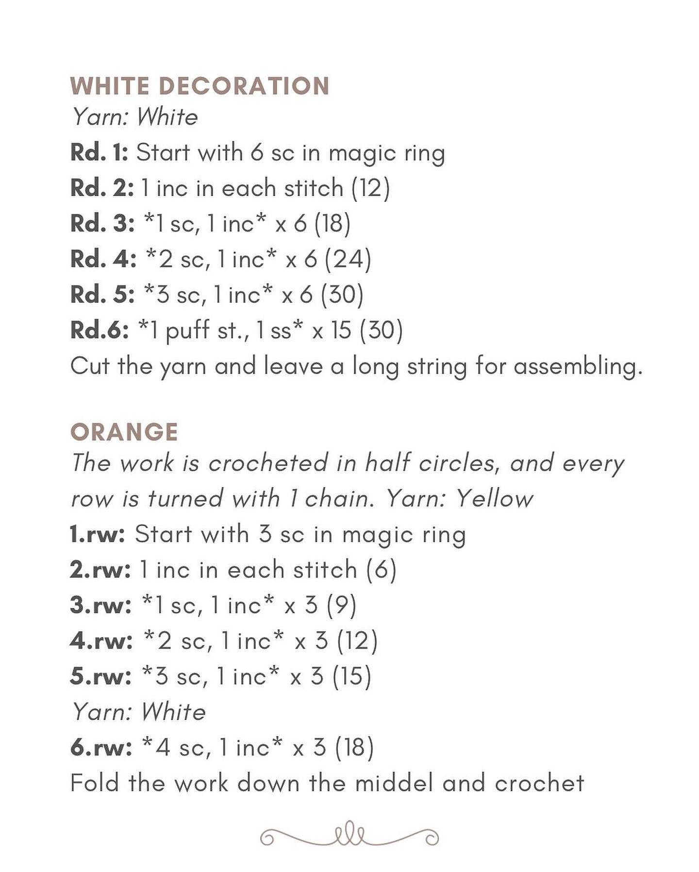 orange cake free crochet pattern