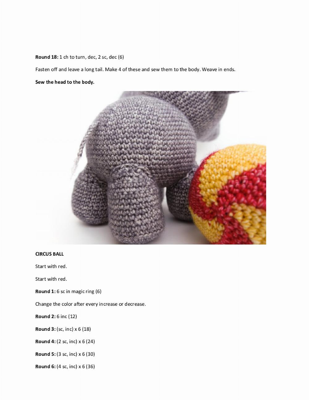 Oscar the Crochet Elephant