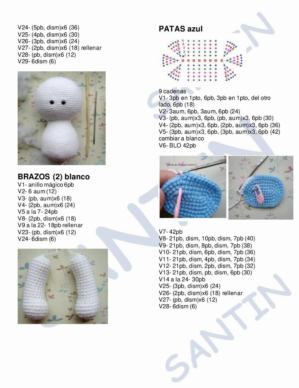 oso white bear crochet pattern