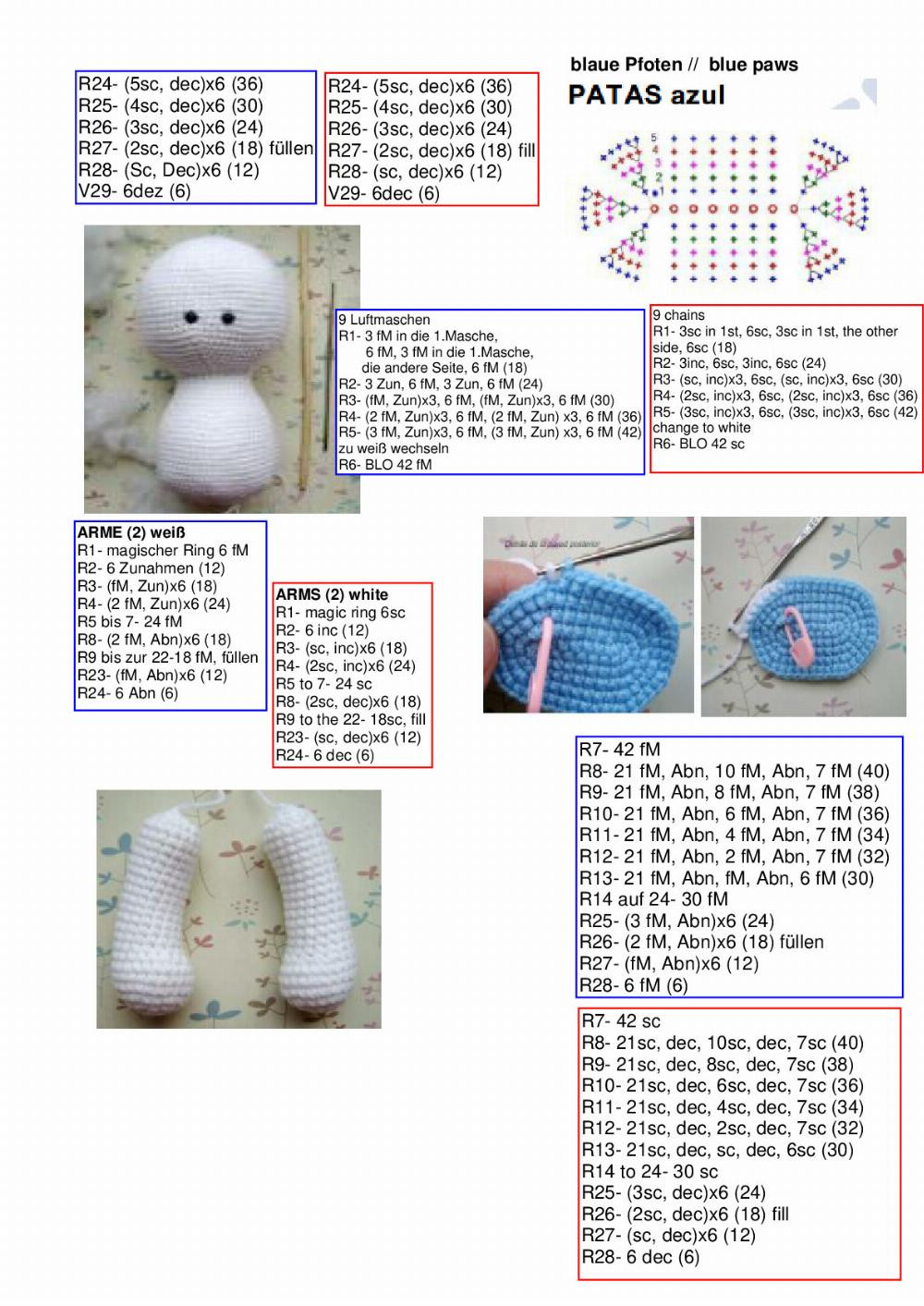 oso white bear crochet pattern