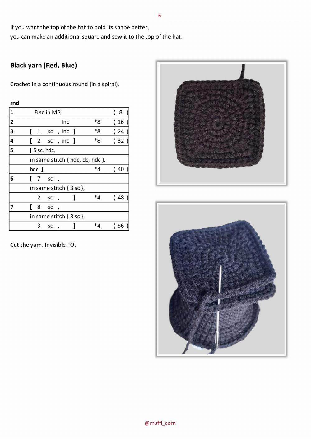 pdf crochet pattern  Keychain Graduation Gnome