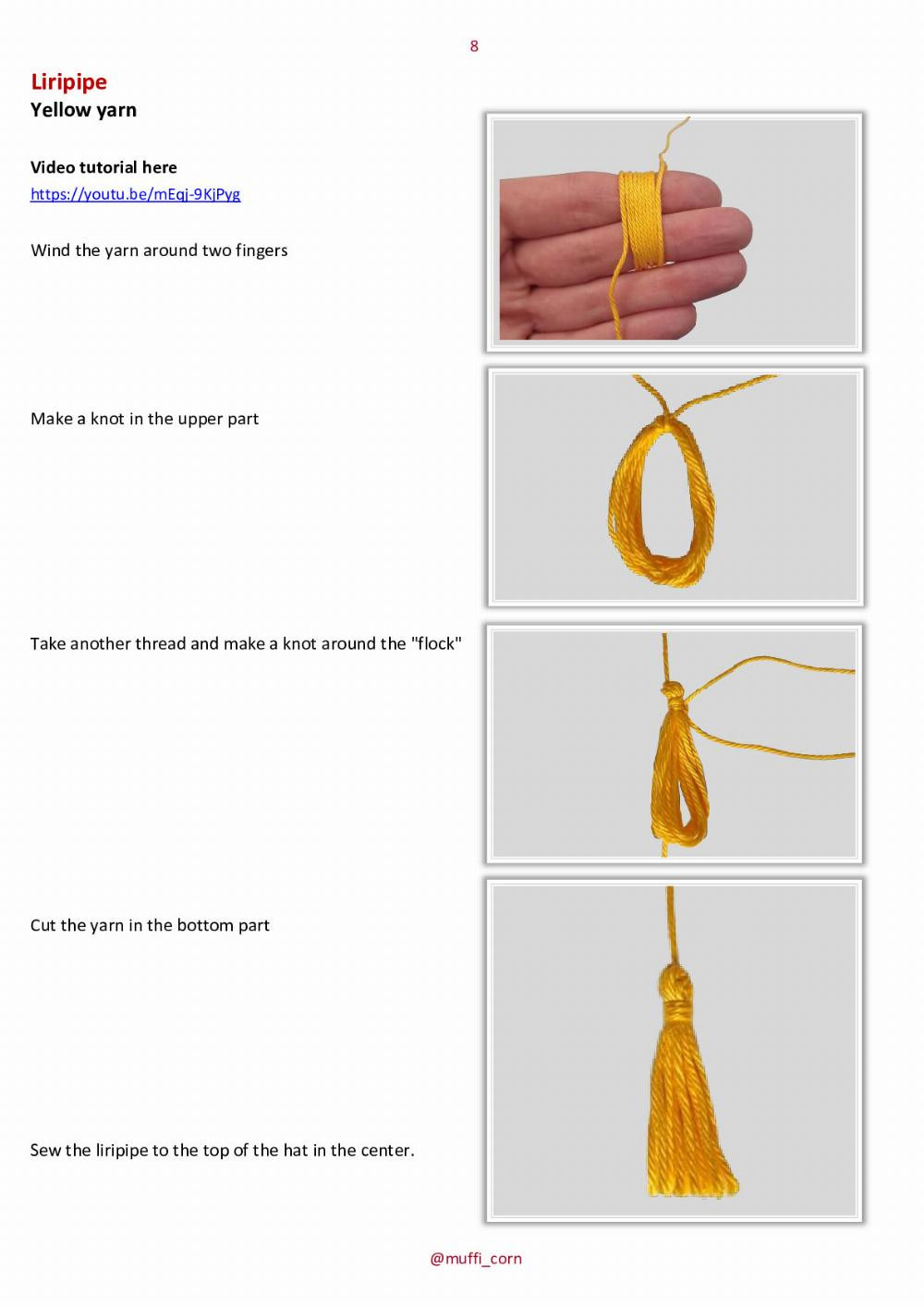 pdf crochet pattern  Keychain Graduation Gnome