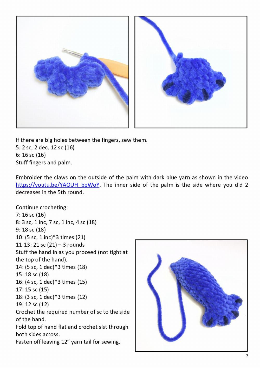 «Plush Stitch» (with two variants of ears) crochet pattern