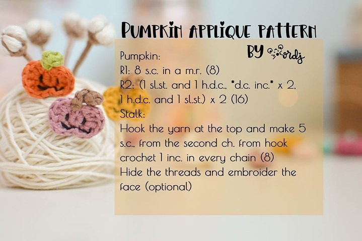 pumpkin applique pattern