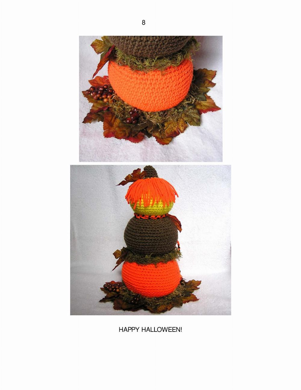 PUMPKIN CENTERPIECE crochet pattern