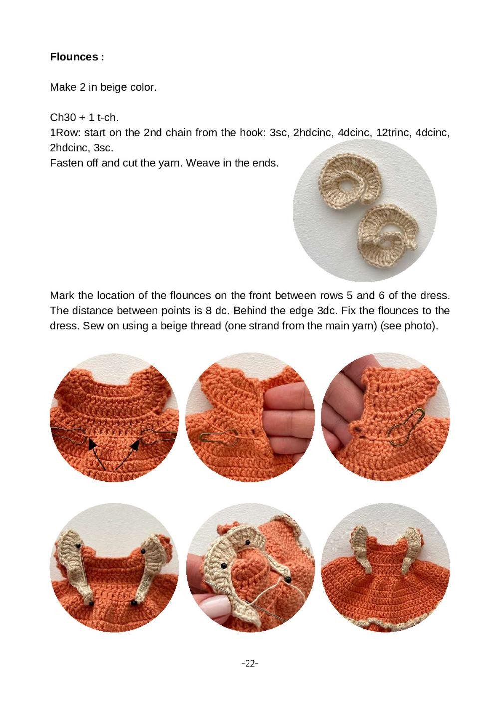 pumpkin doll with a dress crochet pattern