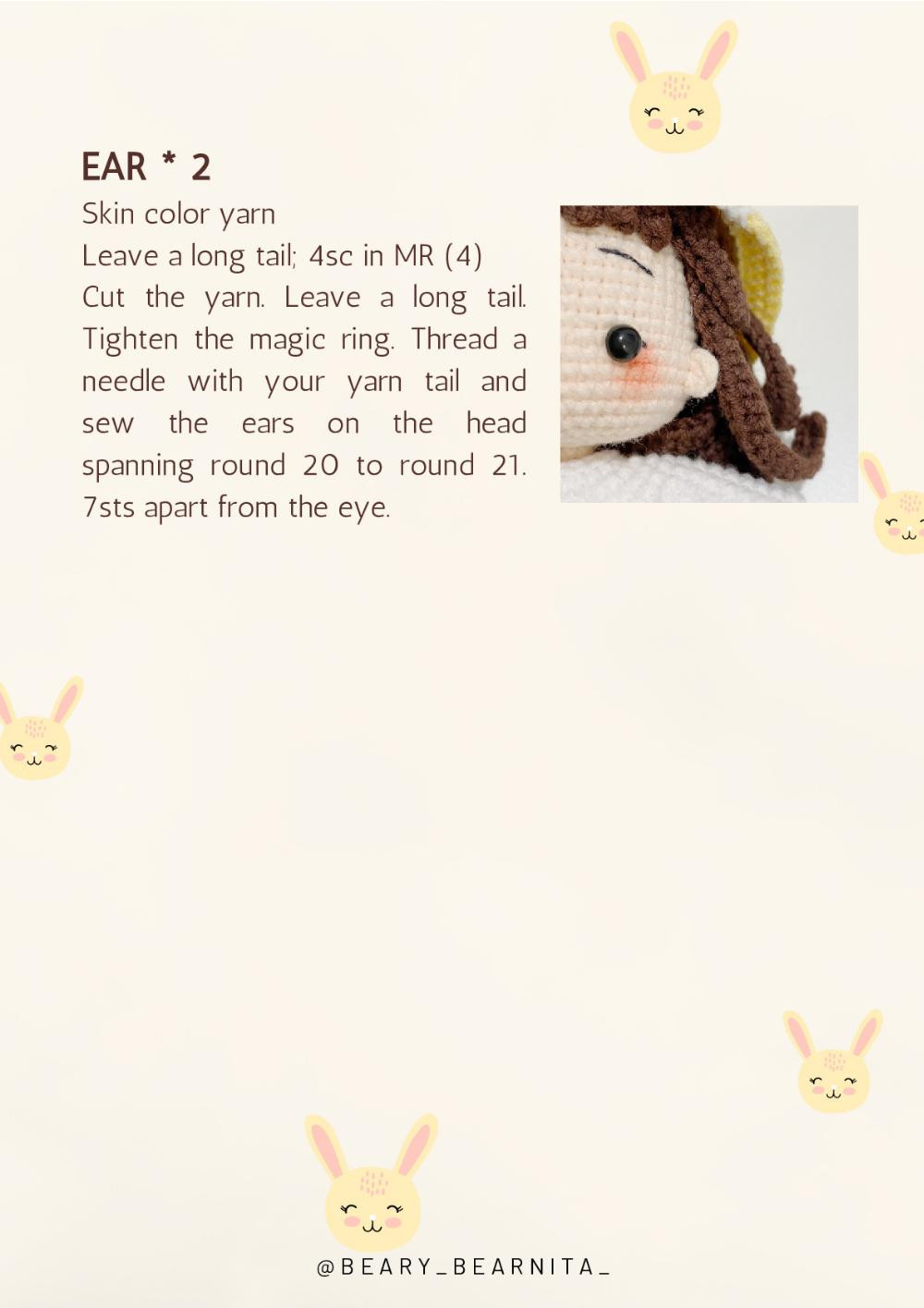 RABBIT DOLL crochet pattern