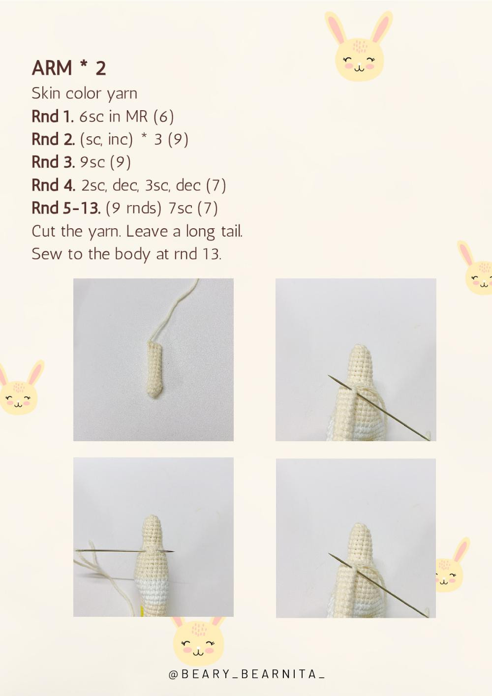 RABBIT DOLL crochet pattern