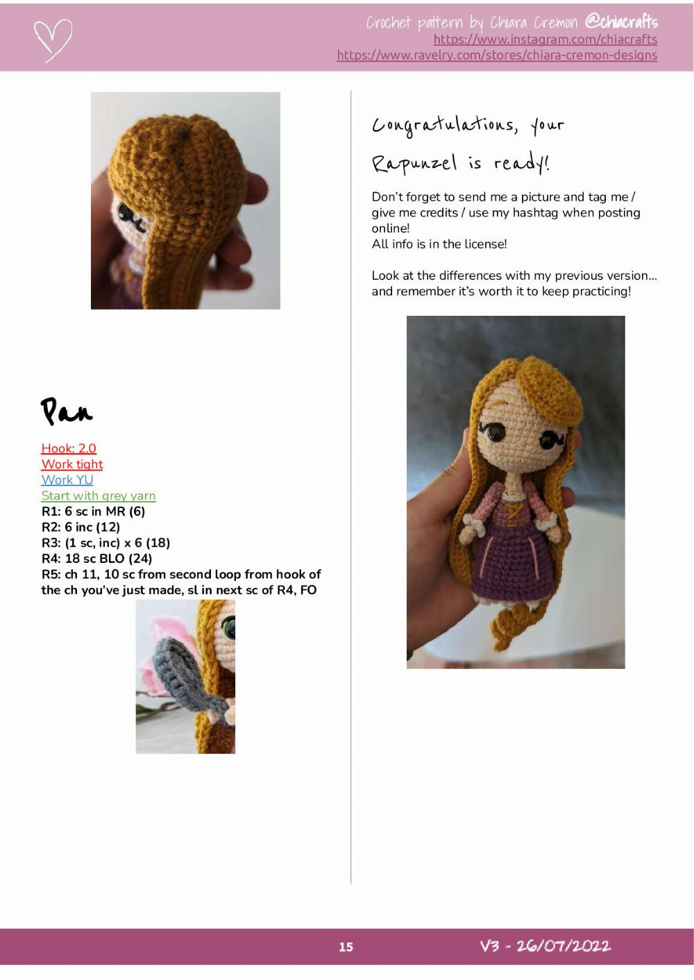 Rapunzel Crochet Pattern