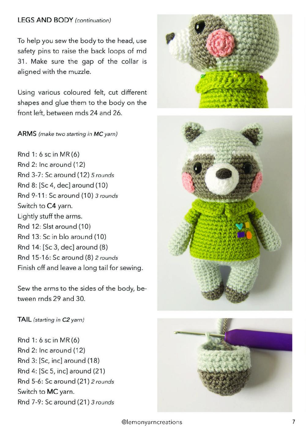 River and cocco the scout raccoons crochet pattern