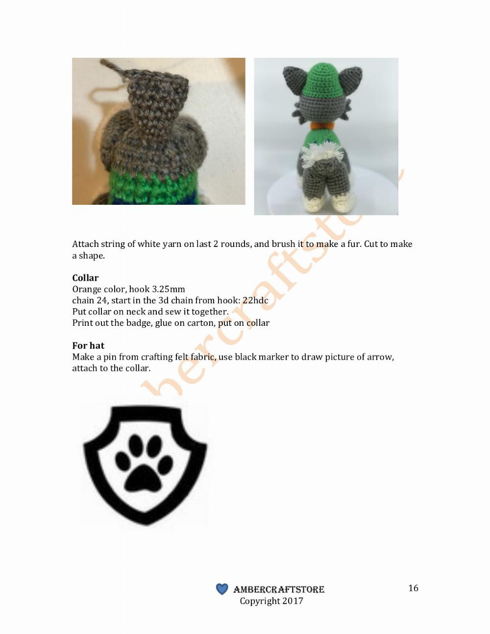 Rocky crochet Pattern