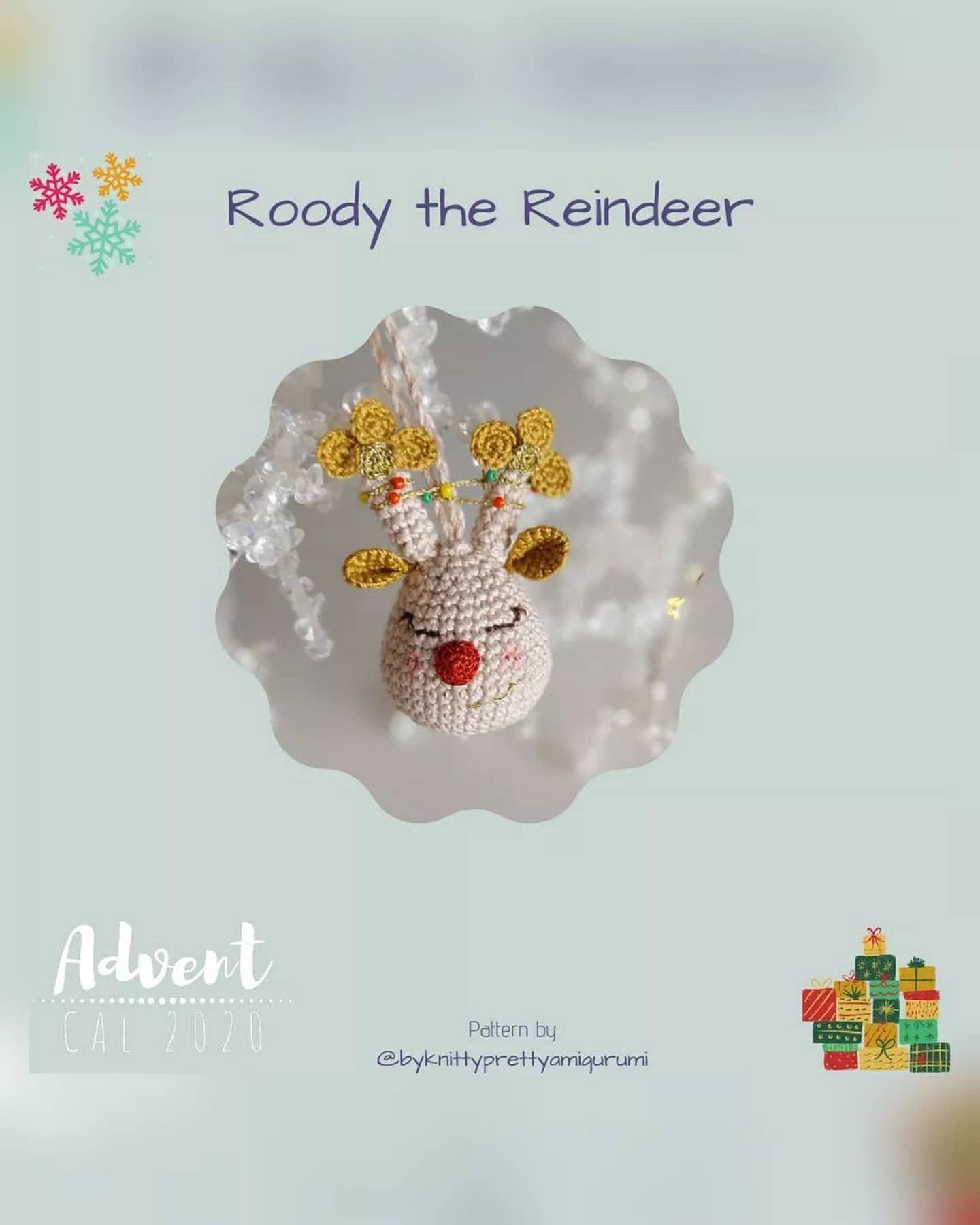 roody the reindeer crochet pattern