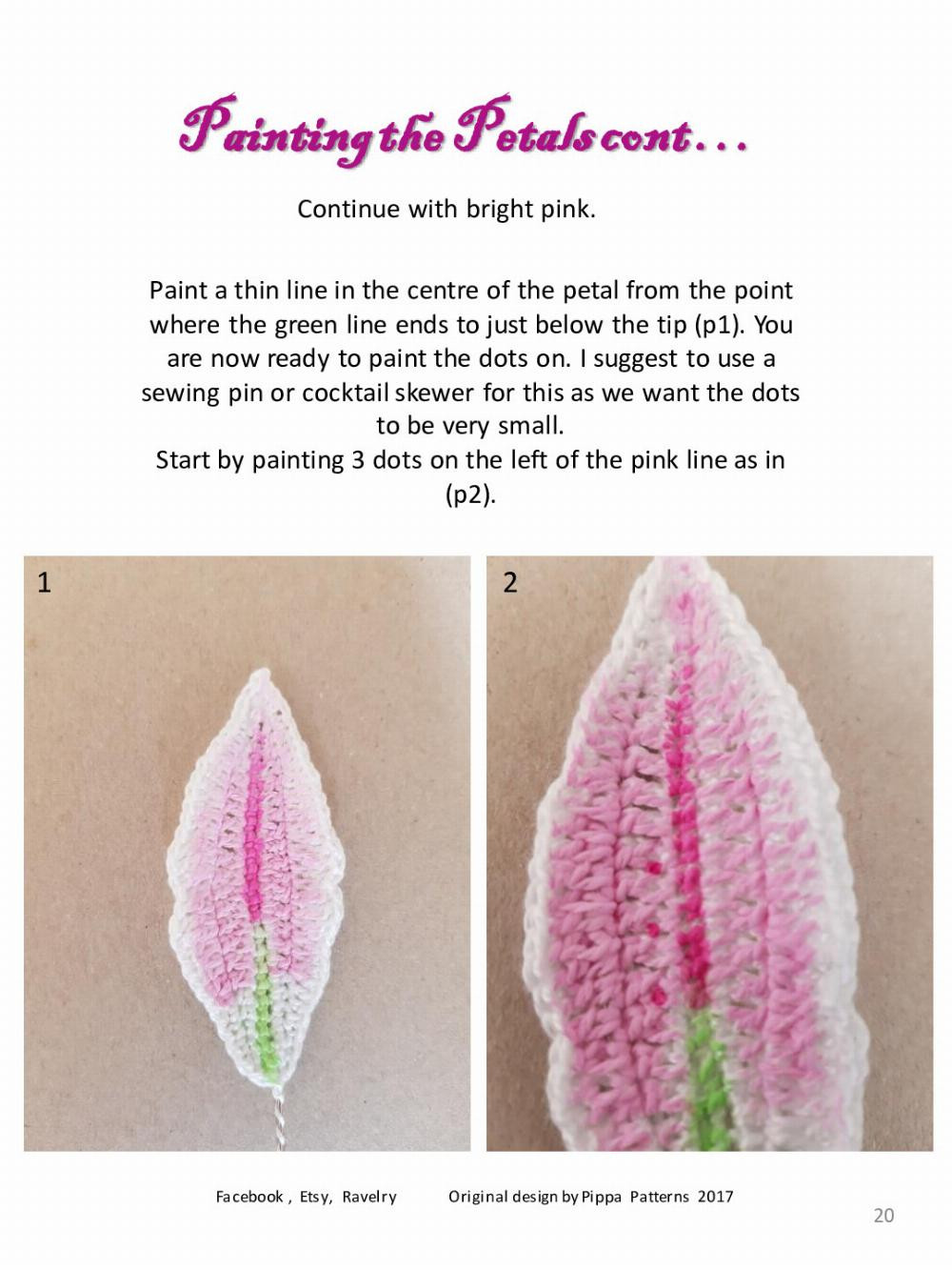 rose lily crochet pattern
