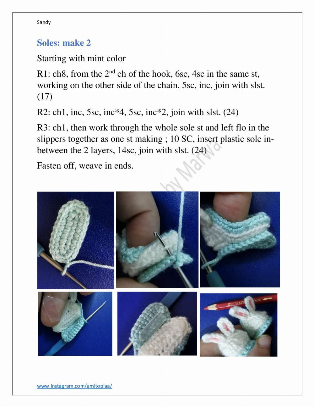 Sandy SANDY crochet pattern