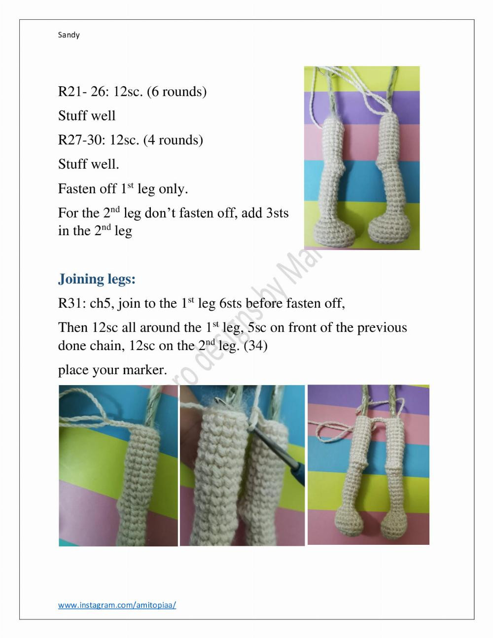 Sandy SANDY crochet pattern