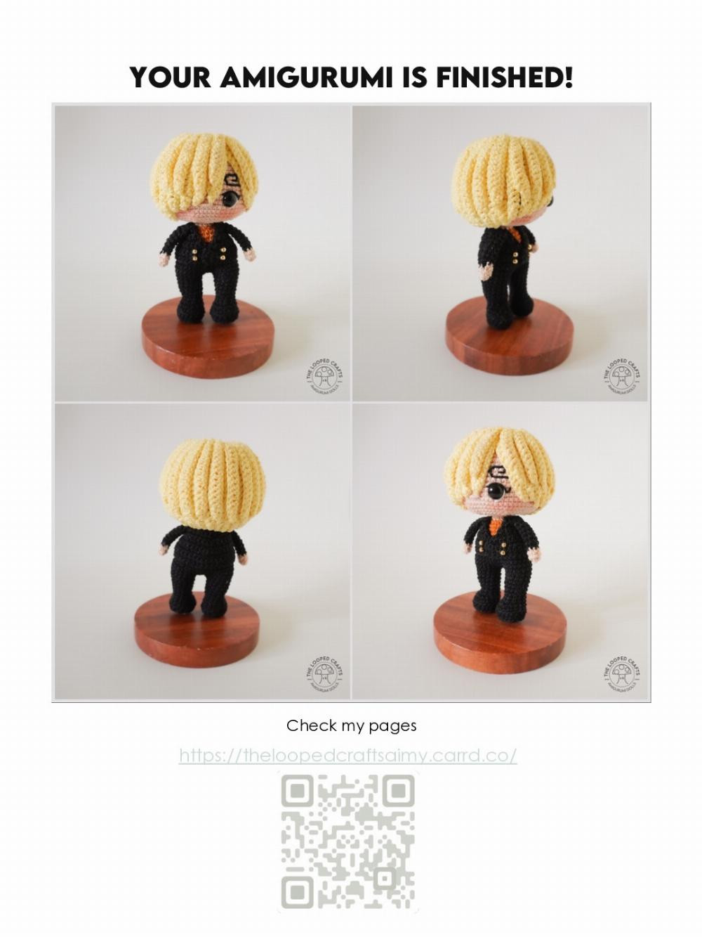 SANJI minigurumi crochet pattern