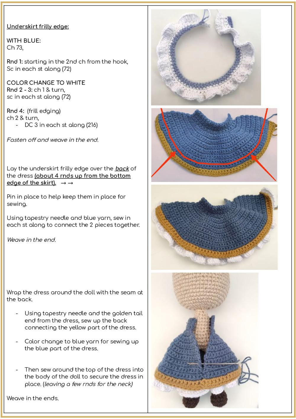 scottish princess crochet pattern