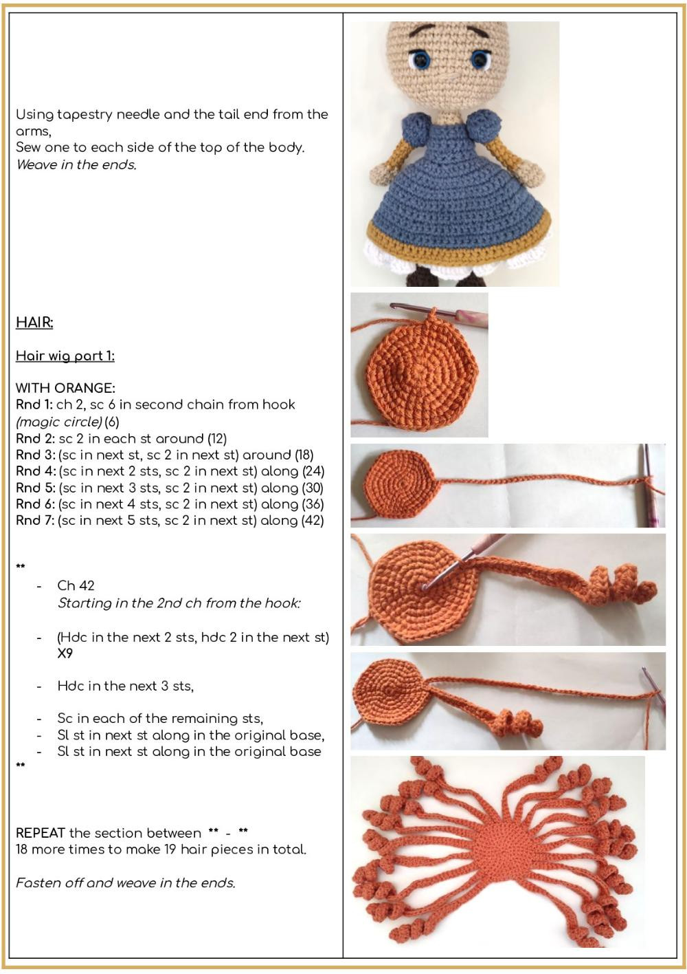 scottish princess crochet pattern