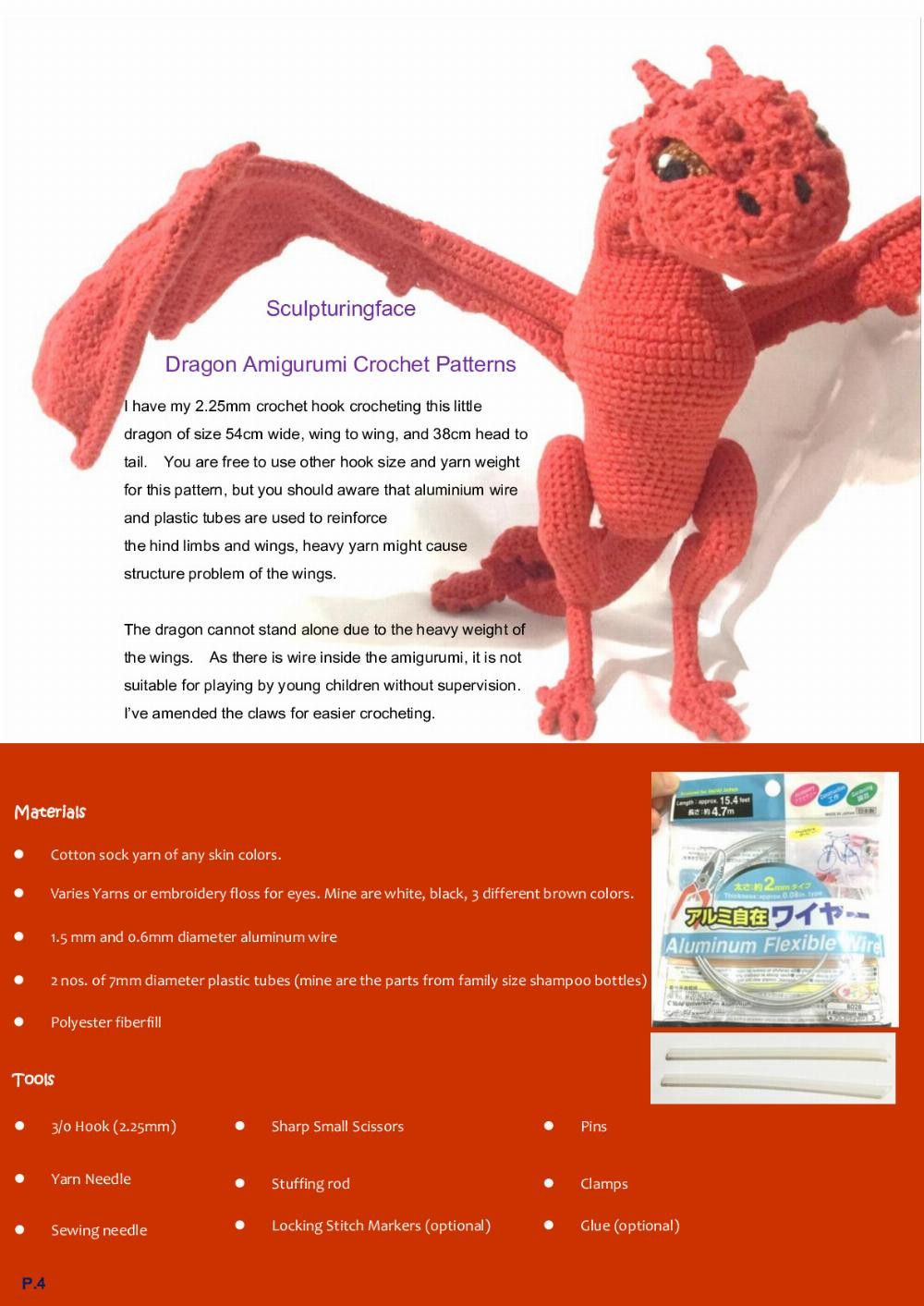 Sculpturingface Amigurumi Design Mythical Creatures 1 Dragons