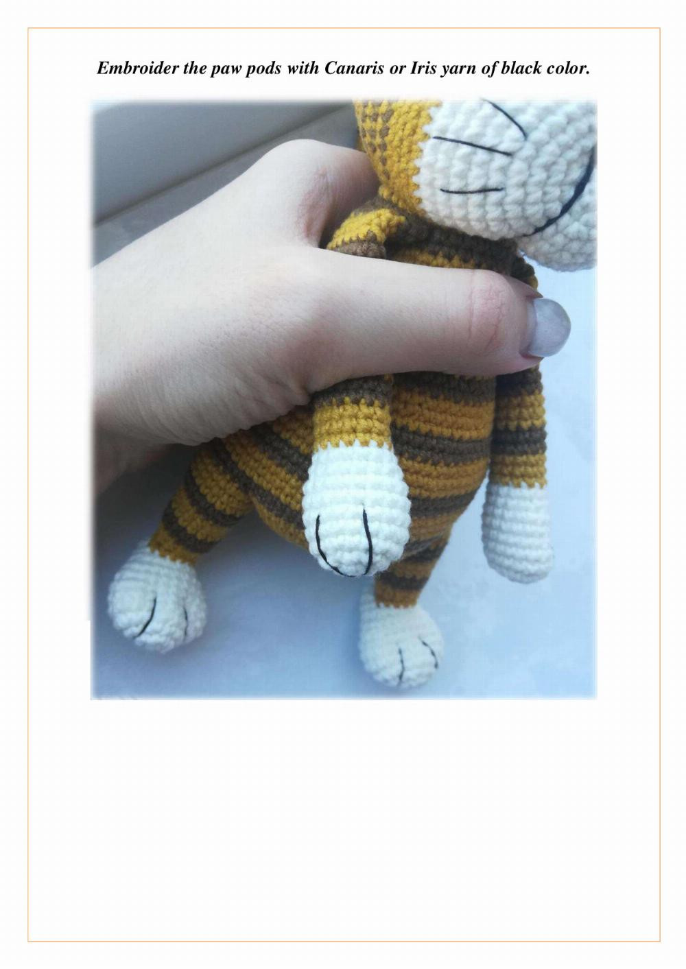 set of two crochet pattern little tiger and lion