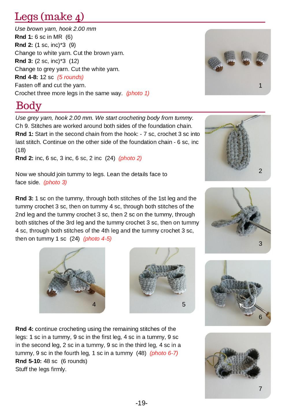 Shepherd, bull and donkey Crochet pattern