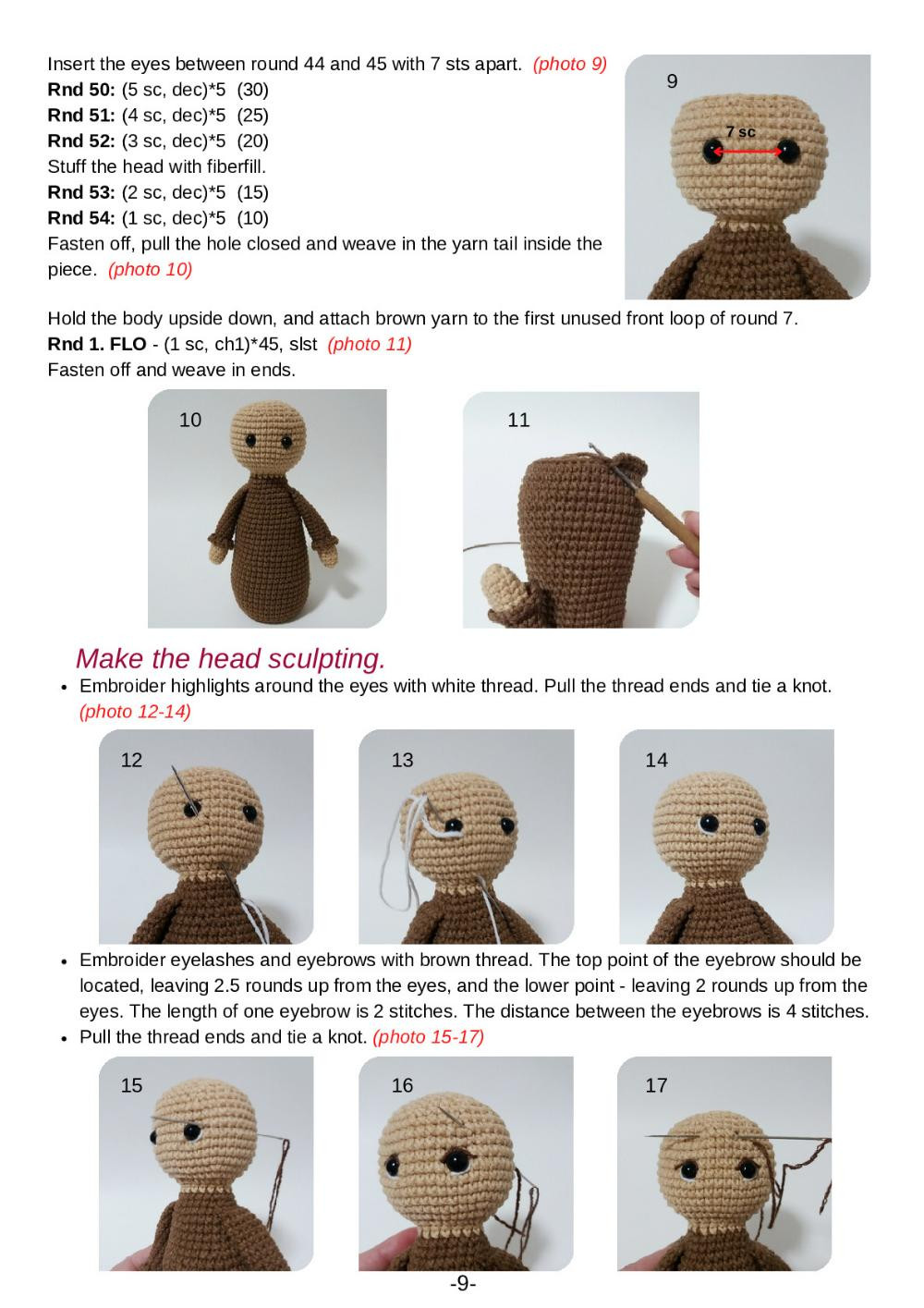 Shepherd, bull and donkey Crochet pattern