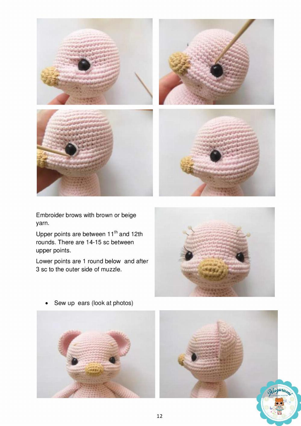 Smile bear Crochet pattern