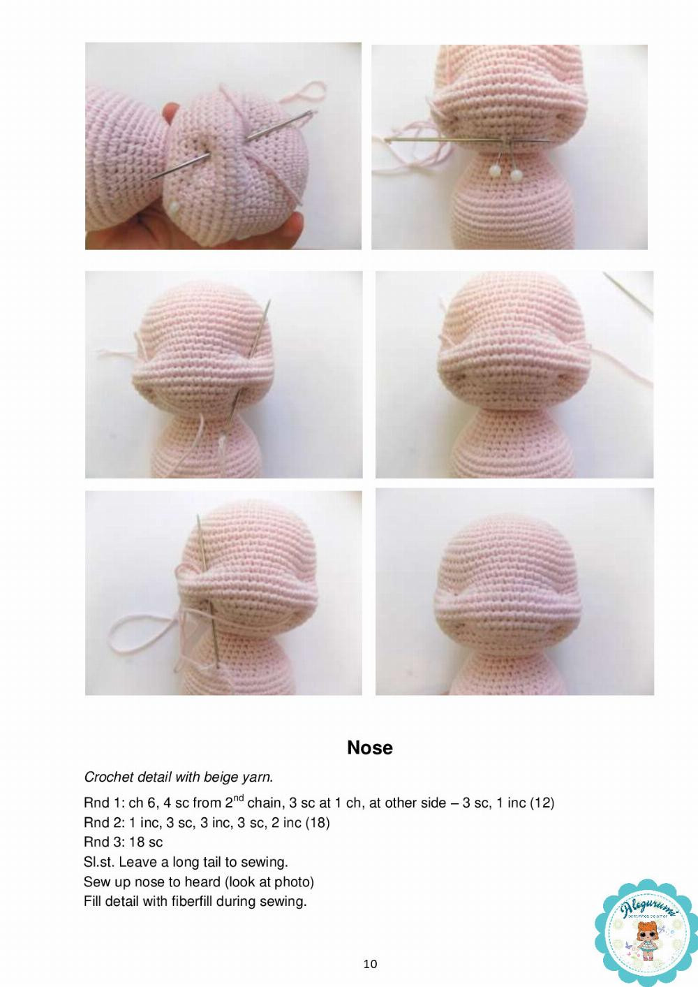 Smile bear Crochet pattern