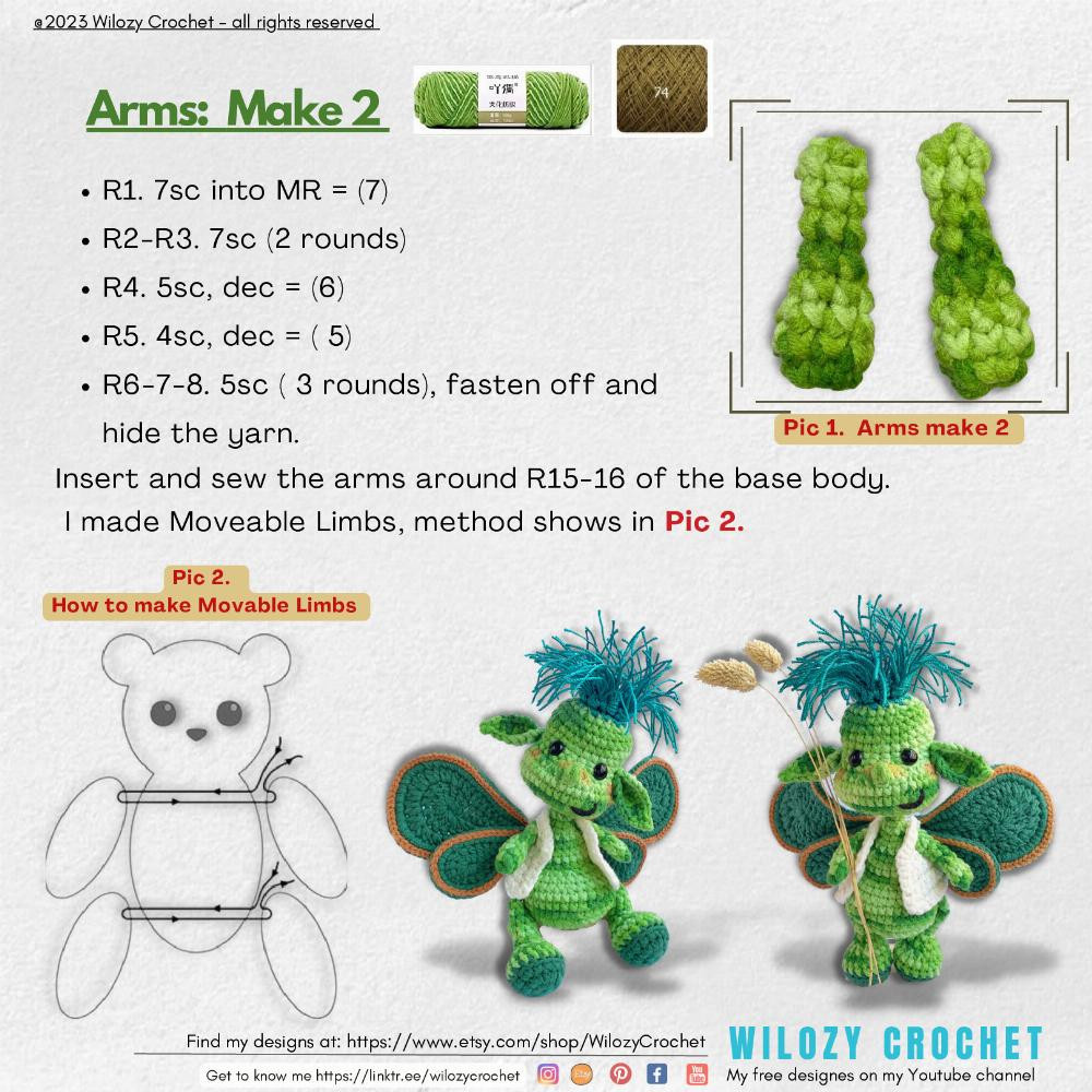 Smiley,THE gRASS gOBLIN Free tutorial on Wilozy crochet