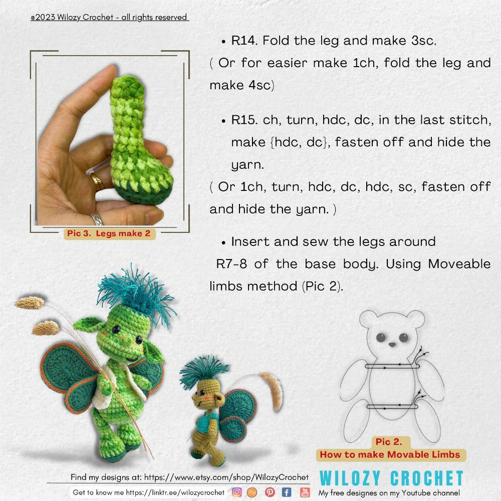 Smiley,THE gRASS gOBLIN Free tutorial on Wilozy crochet