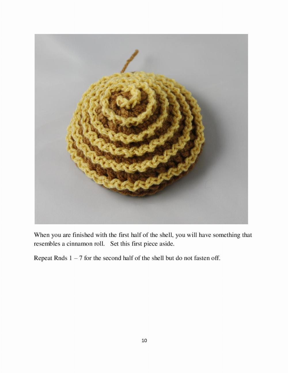 Snail Critter Cape crochet pattern