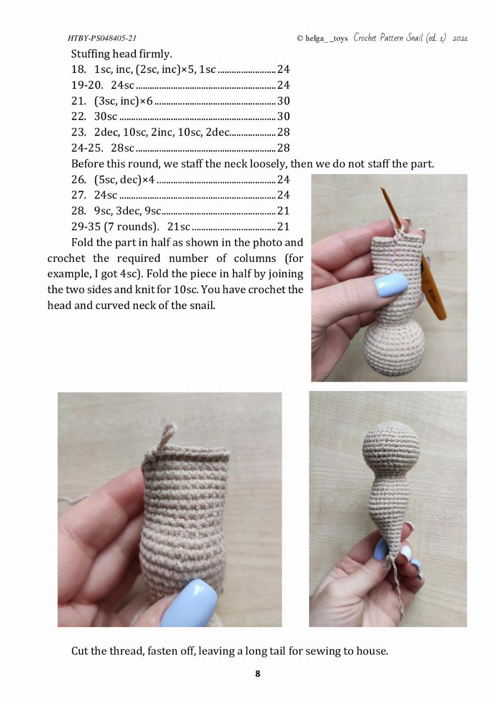 Snail house Crochet Pattern