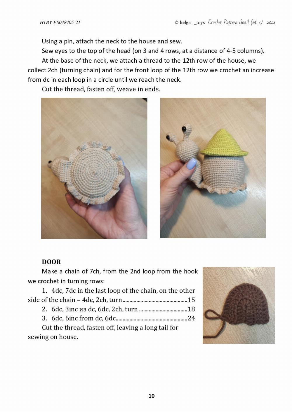 Snail house Crochet Pattern