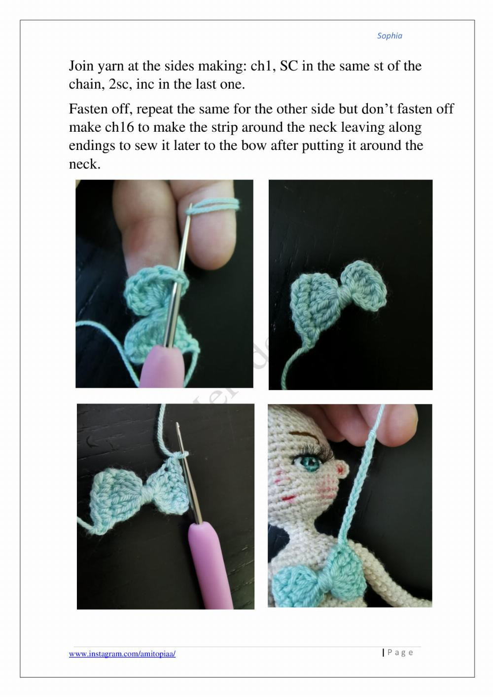 Sophia crochet pattern