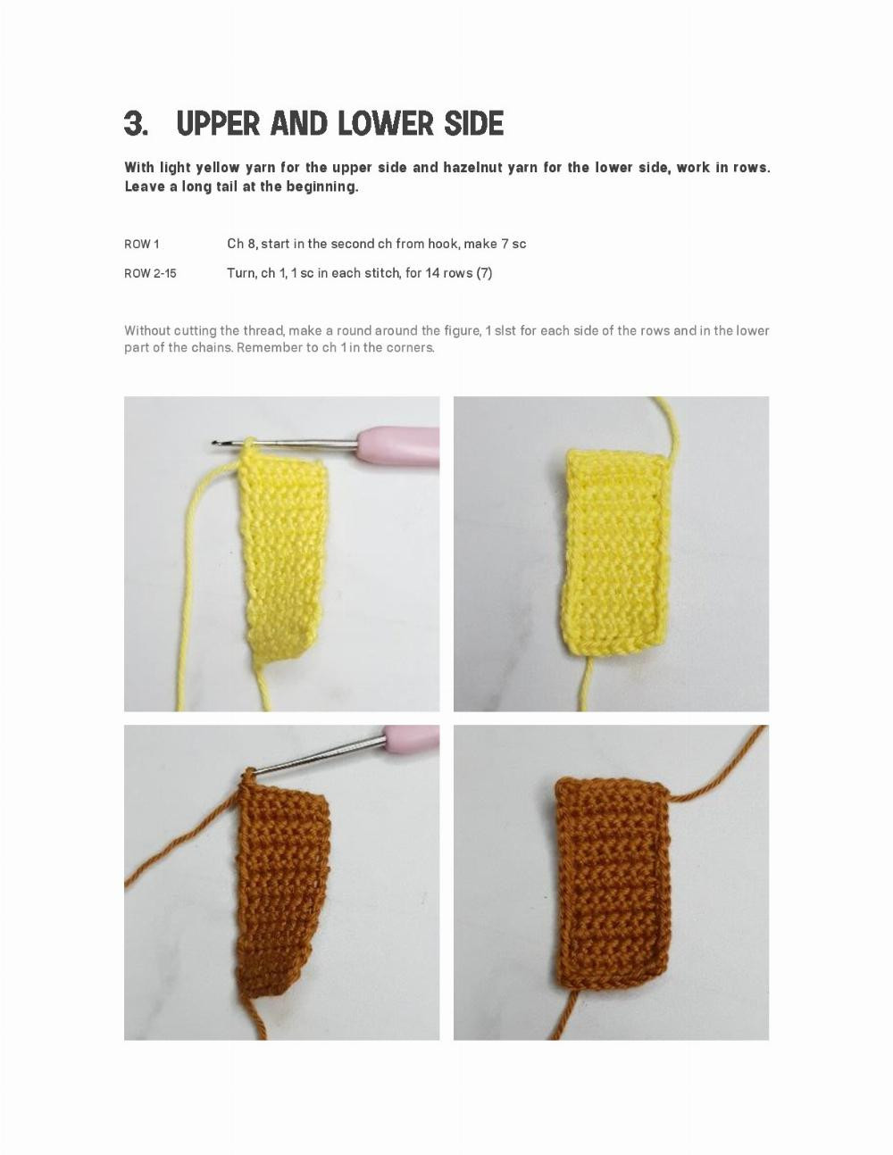 spongebob crochet pattern