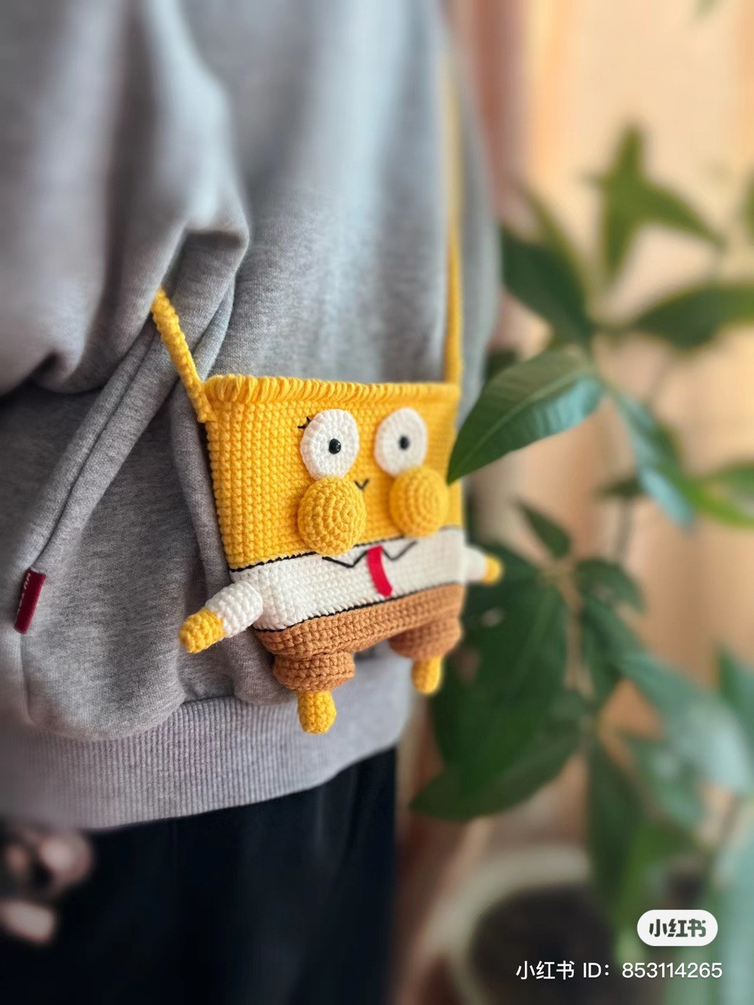SpongeBob SquarePants backpack crochet pattern