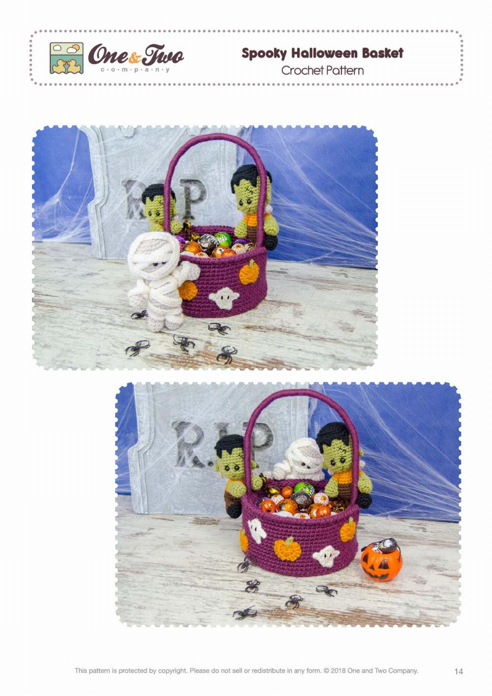 spooky halloween basket crochet pattern