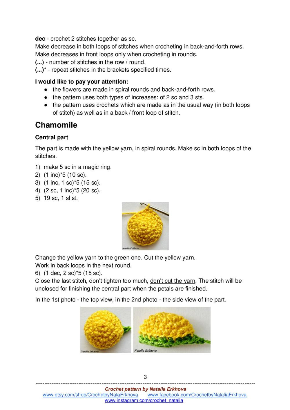 Spring bouquet crochet pattern