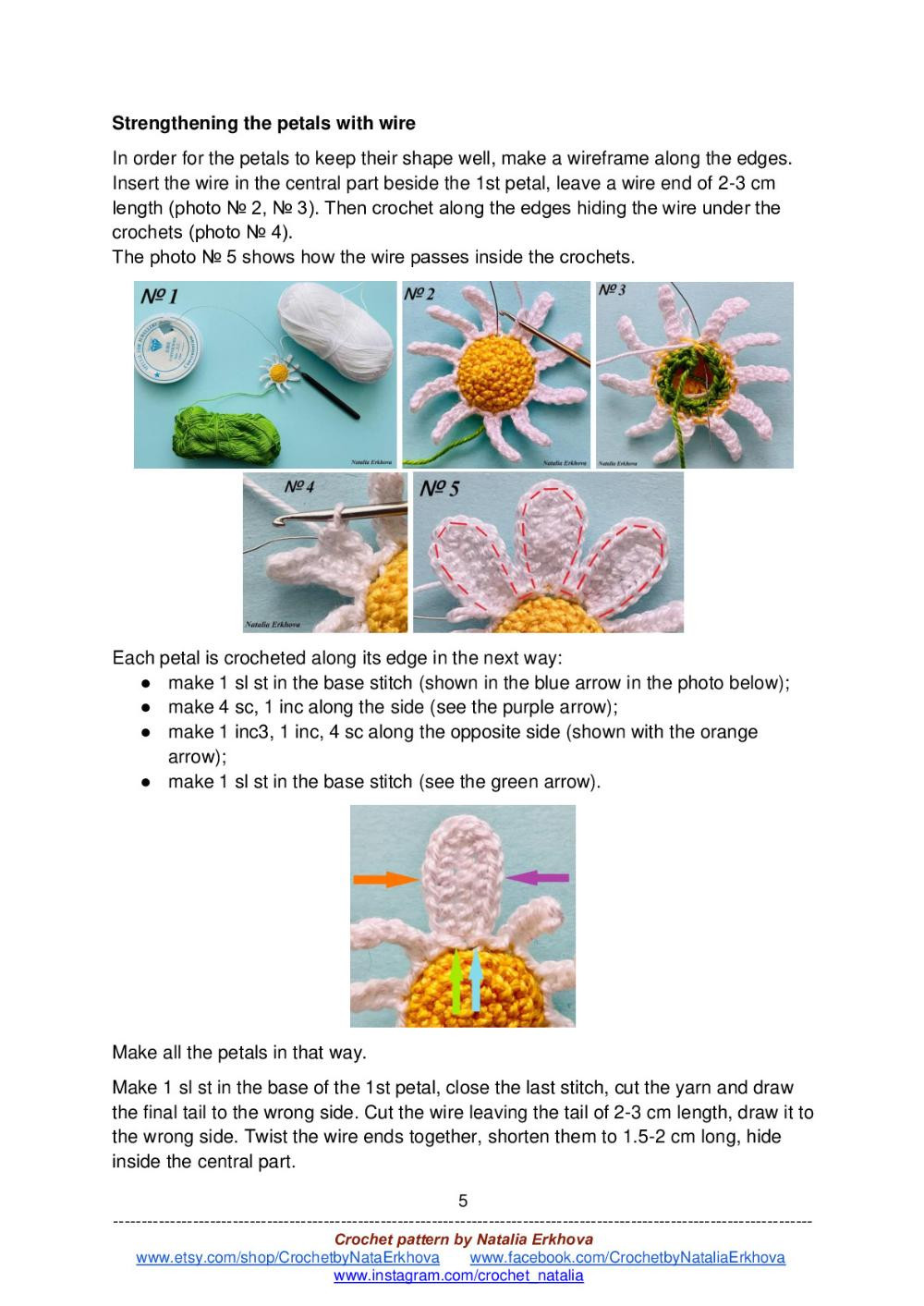 Spring bouquet crochet pattern