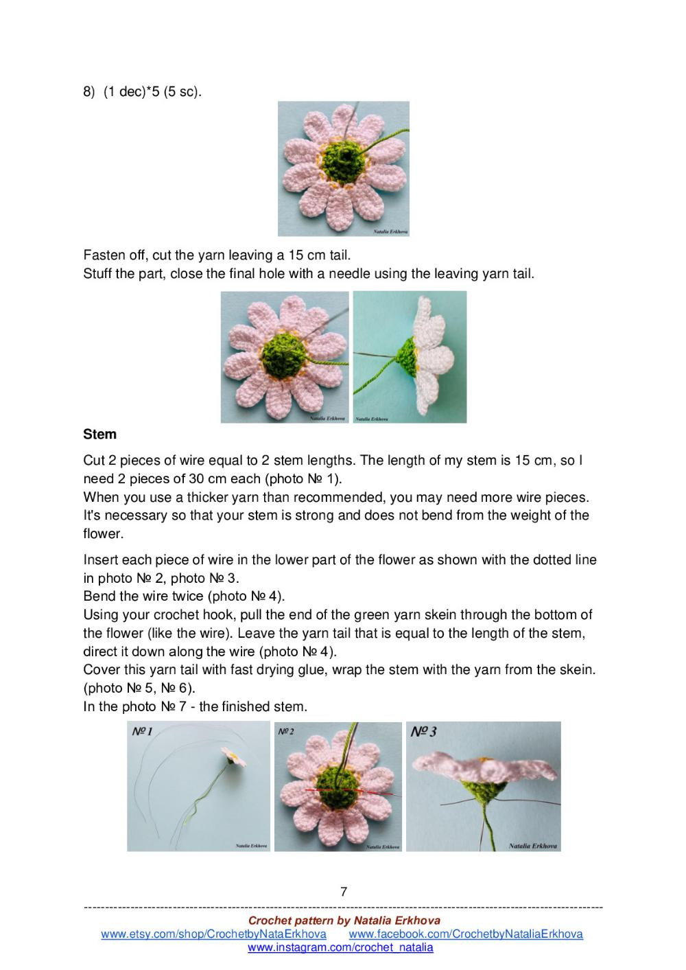 Spring bouquet crochet pattern