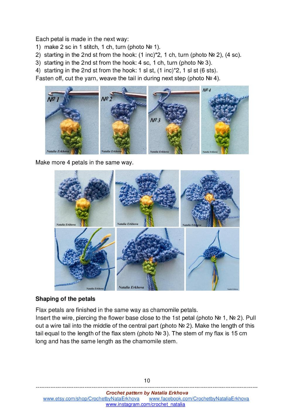 Spring bouquet crochet pattern