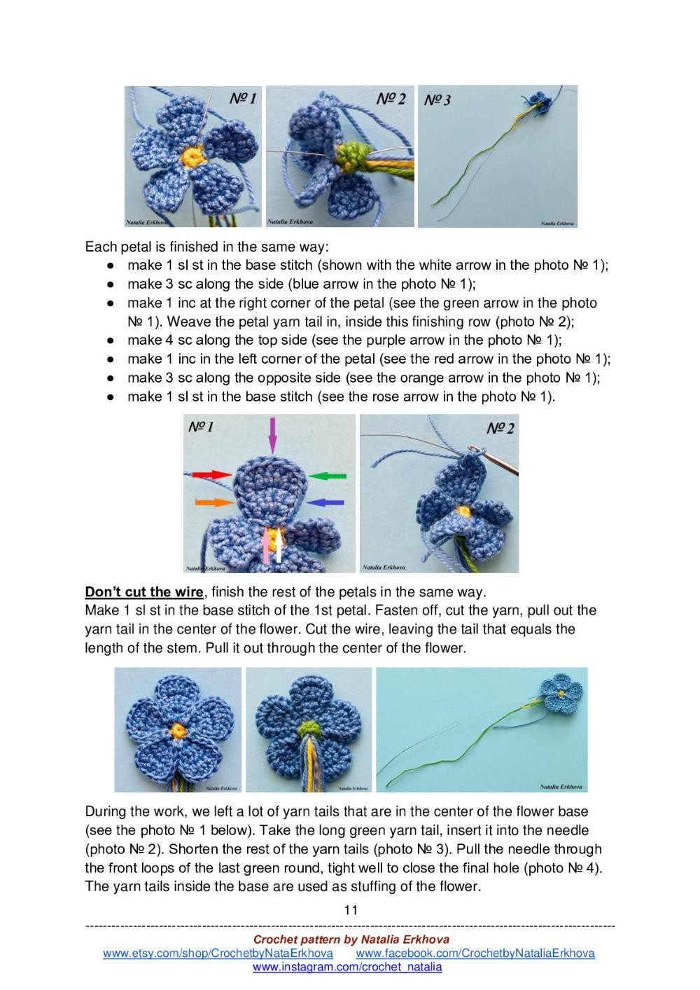 Spring bouquet crochet pattern