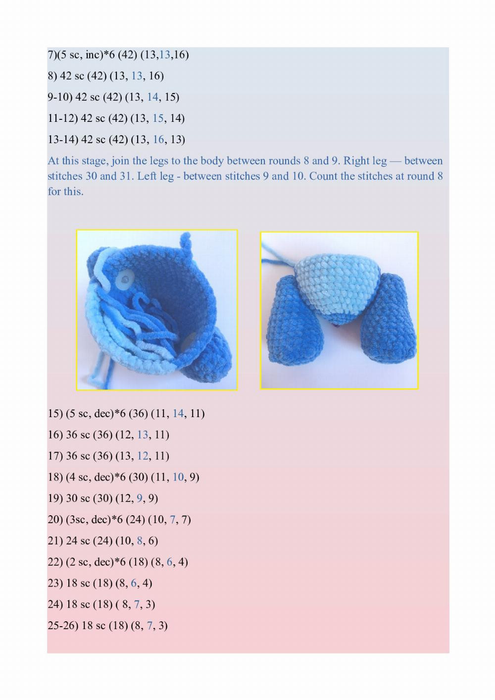 «STITCH» Crochet pattern based on "Lilo and Stitch" Pattern