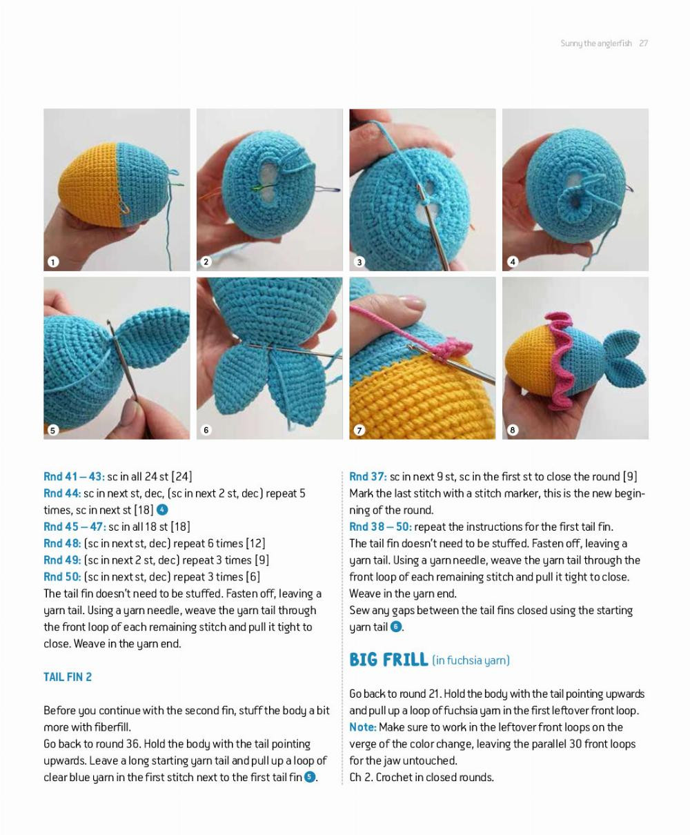 Sunny the anglerfish crochet pattern
