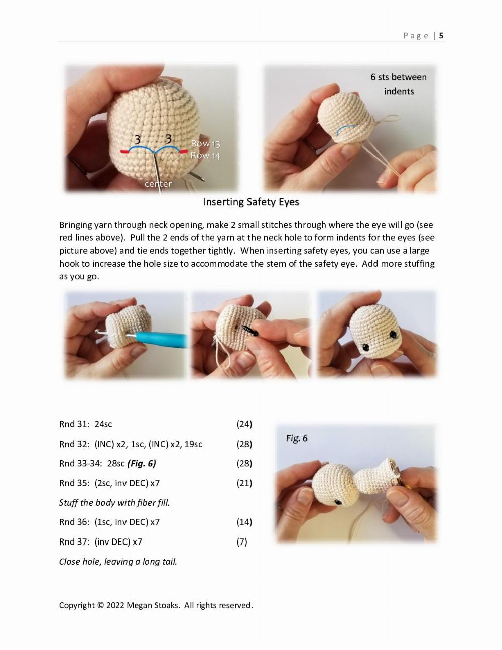 Sweet Handfuls Mini Baby Doll Crochet pattern