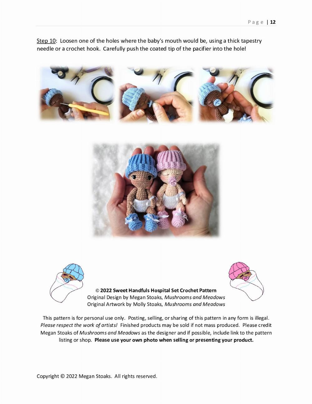 Sweet Handfuls Mini Baby Doll Crochet pattern