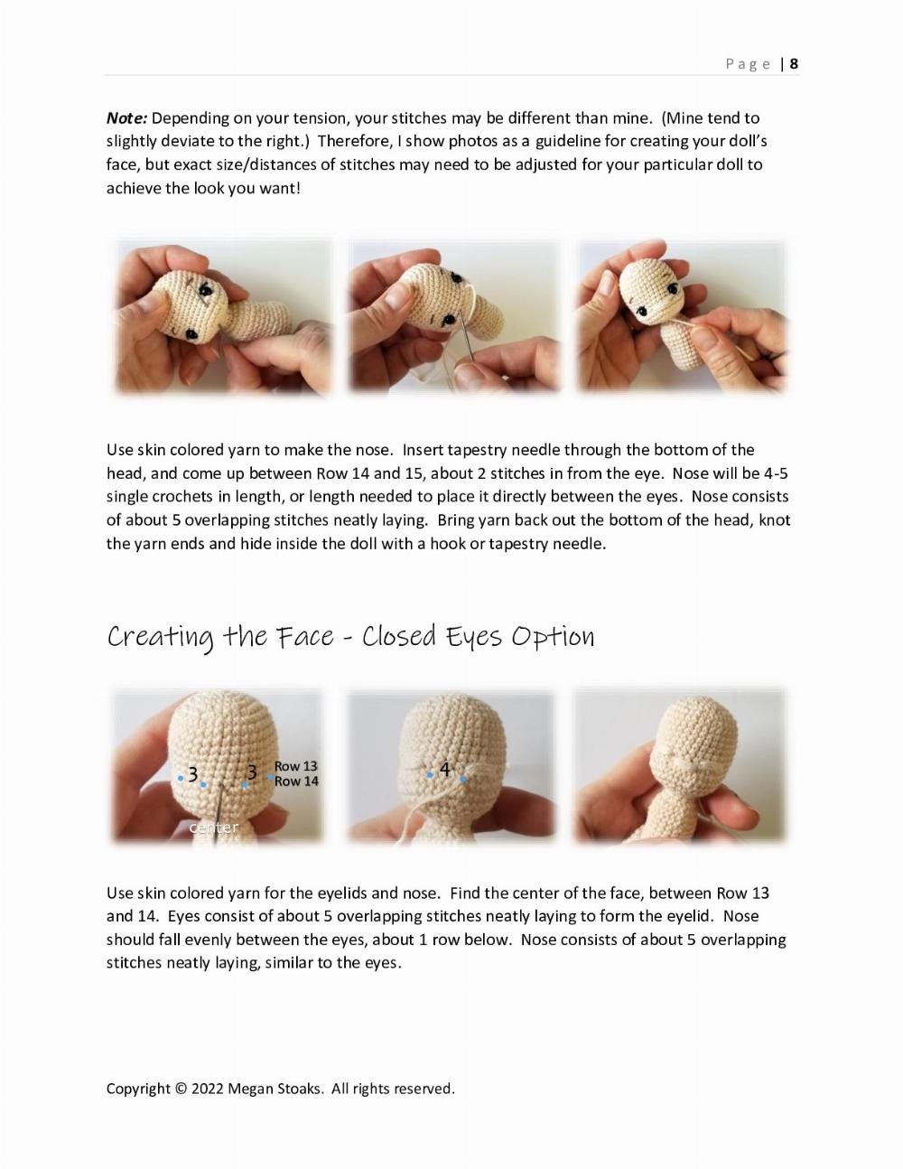 Sweet Handfuls Mini Baby Doll Crochet pattern