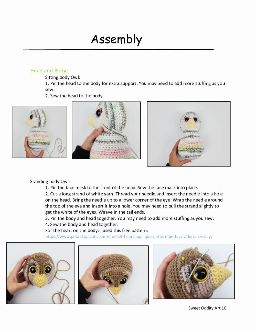 Sweet Oddity Art Owl Crochet Pattern