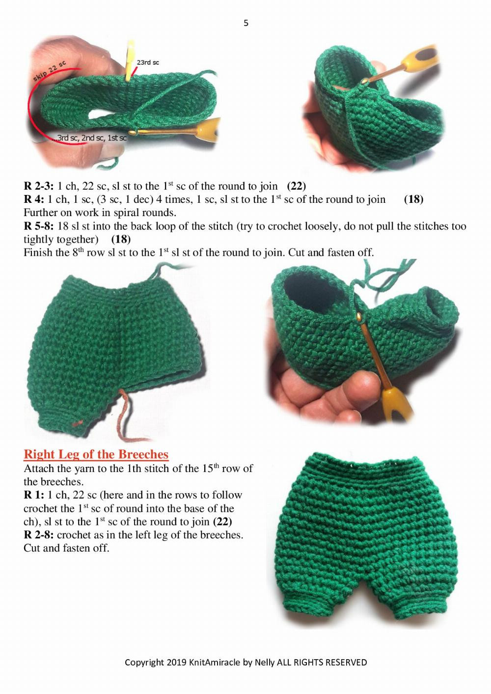 the Christmas Elf crochet pattern