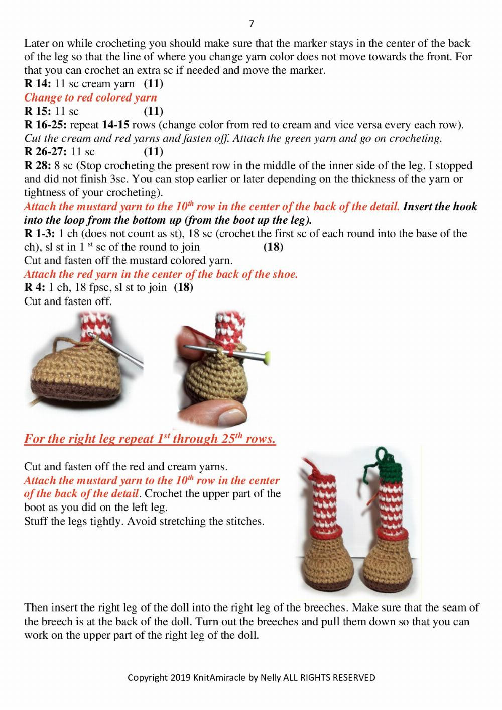 the Christmas Elf crochet pattern